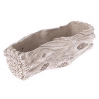 Betónový obal na kvetináč White bark, 24,5 x 9 x 6 cm