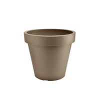 PLASTKON Dekoratívny kvetináč Metro Twist'n'Roll 39 x 35,5 cm taupe