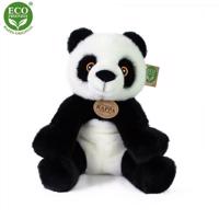 Rappa Plyšová panda sediaca čiernobiela, 27 cm