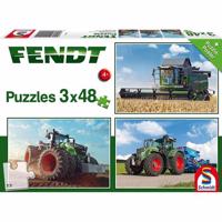 Schmidt Traktory Fendt 3 x 48 dielov puzzle