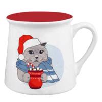 Toro Keramický hrnček Xmas Cat, 290 ml